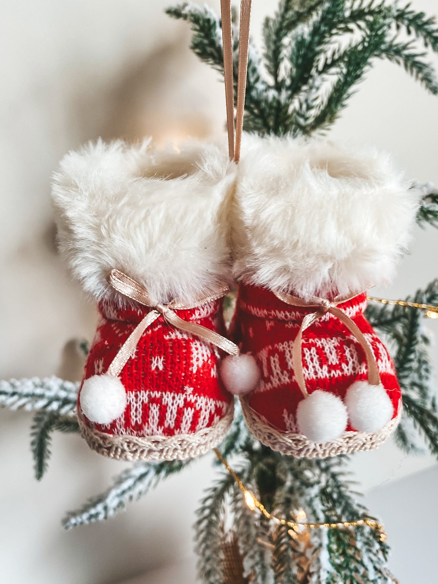 Santa's Knitted Hanging Moccies